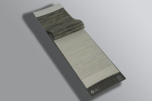 Light filtering shade fabric sample fan deck
