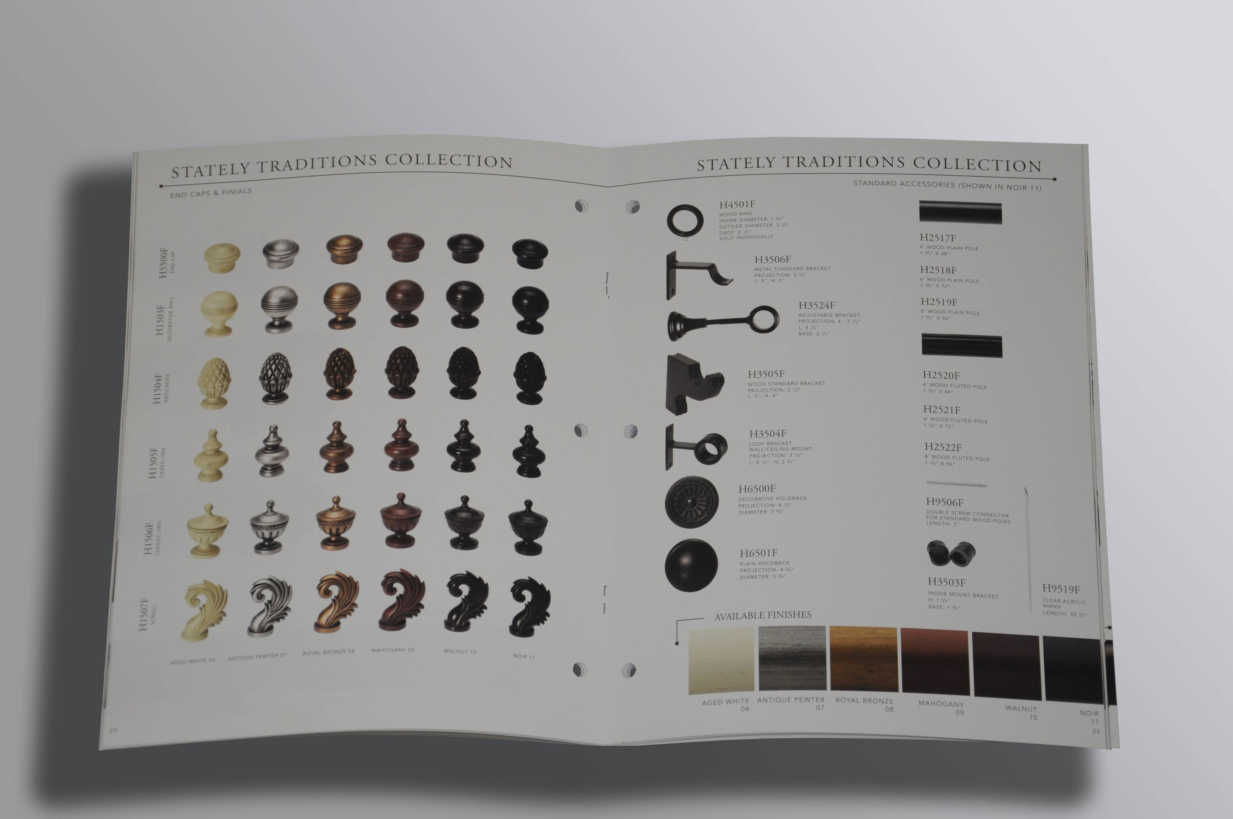 Stately traditions collection of hardware samples catalogs
